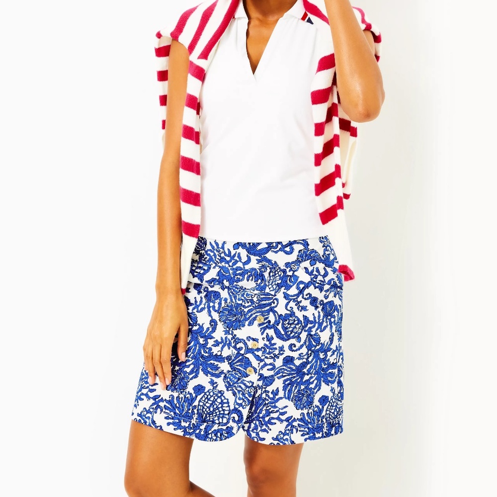 UPF 50+ Luxletic Monica Skort-Deeper Coconut Ride With Me Golf Size 10